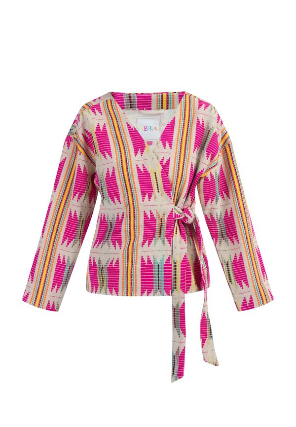 IZIA IZIA Плетена жилетка  светлобежово / тюркоазен / тъмножълто / магента