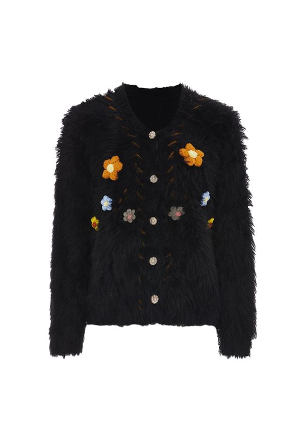 IZIA IZIA Плетена жилетка  светлосиньо / сиво / оранжево / черно