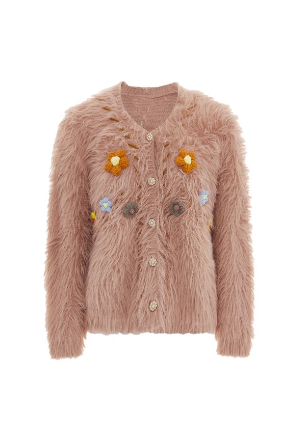 IZIA IZIA Плетена жилетка  светлосиньо / жълто / оранжево / пудра