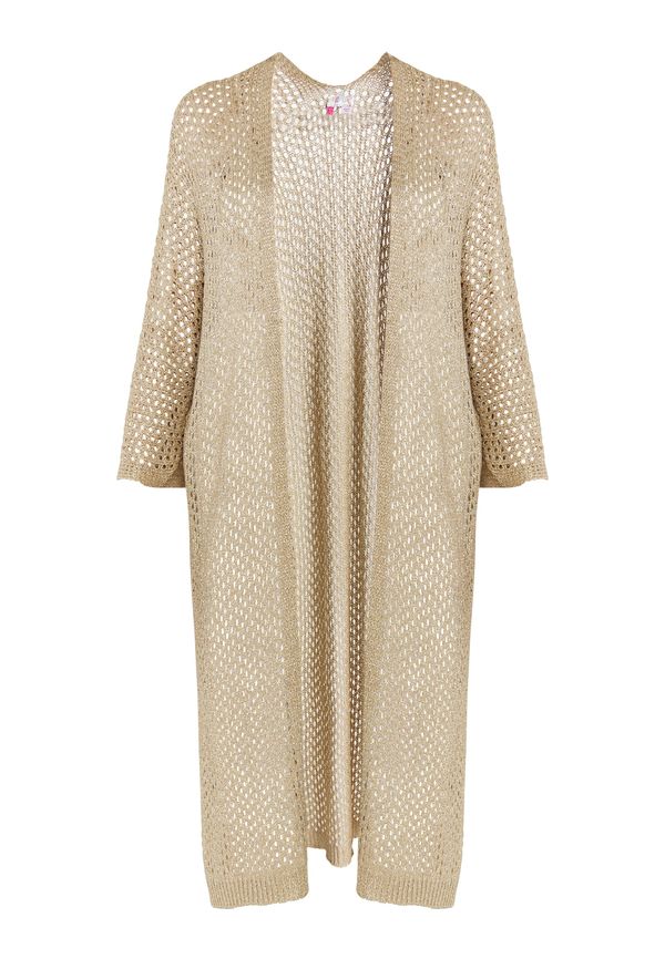 IZIA IZIA Плетена жилетка  злато