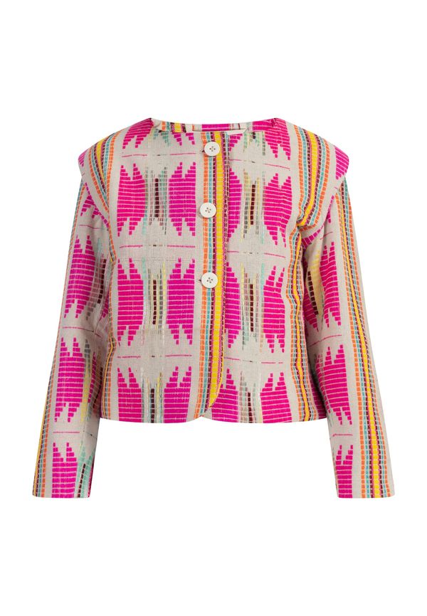 IZIA IZIA Преходно яке  горчица / сиво / зелено / розово