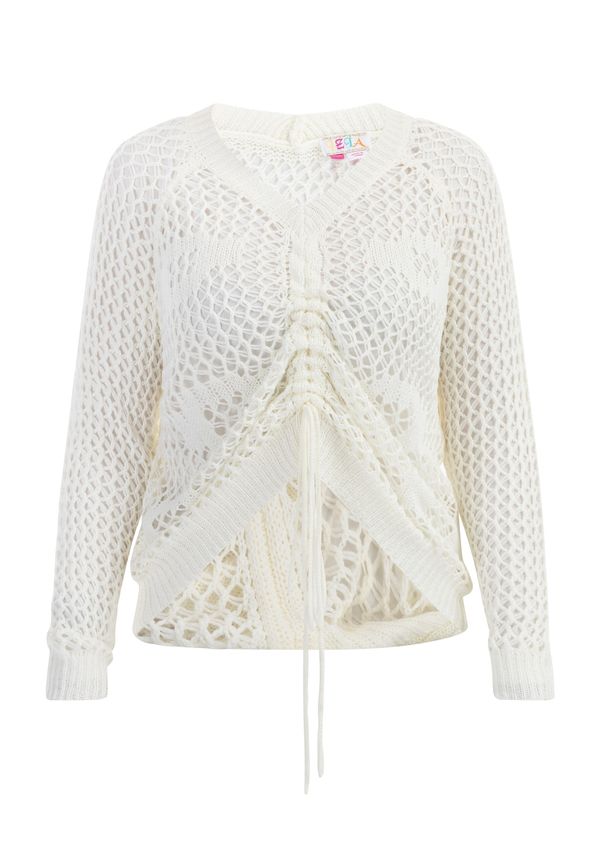 IZIA IZIA Пуловер  бял памук