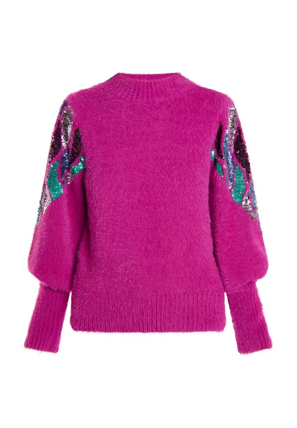 IZIA IZIA Пуловер 'Gaya'  пъстро / розово
