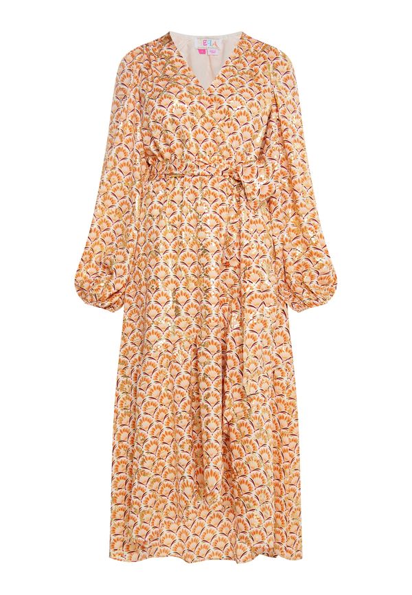 IZIA IZIA Рокля  бежово / злато / оранжево