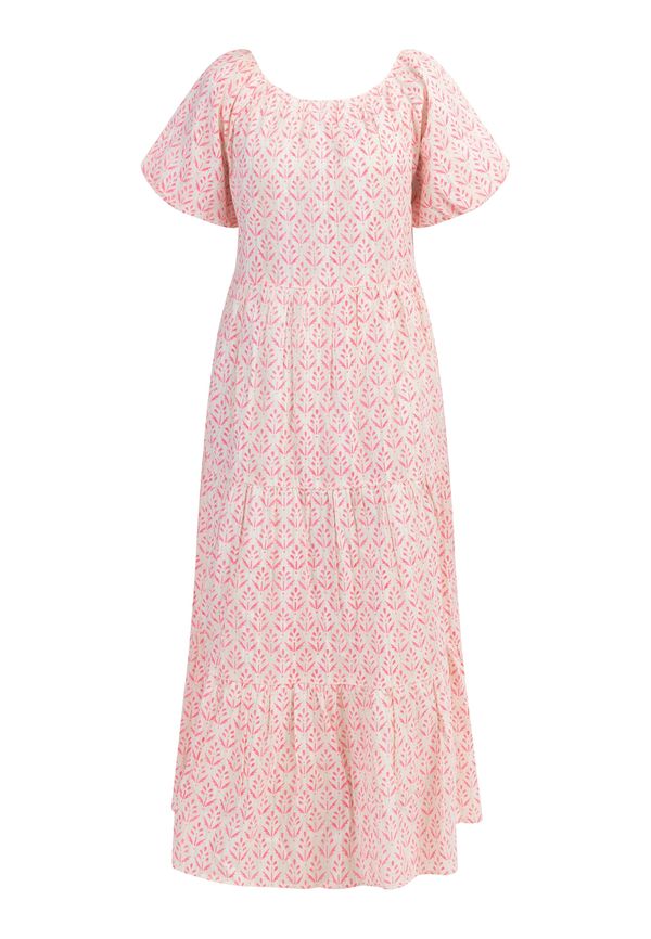 IZIA IZIA Рокля  розово / бяло