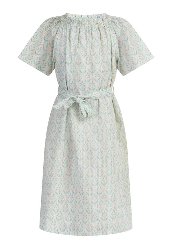 IZIA IZIA Рокля  тюркоазен / злато / мръсно бяло