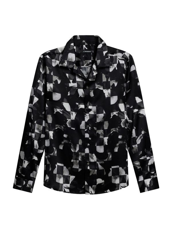 J.Lindeberg J.Lindeberg Риза 'Winter Iris'  светлосиво / черно