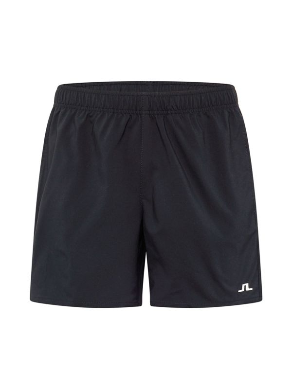 J.Lindeberg J.Lindeberg Спортен панталон 'Preston'  черно / бяло