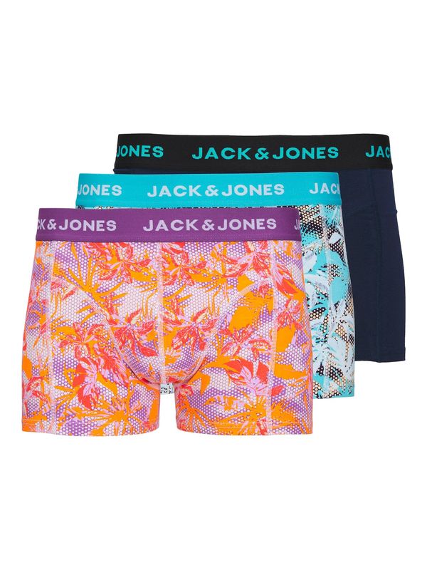 JACK & JONES JACK & JONES Боксерки 'Damian'  нейви синьо / аквамарин / лилав / оранжево