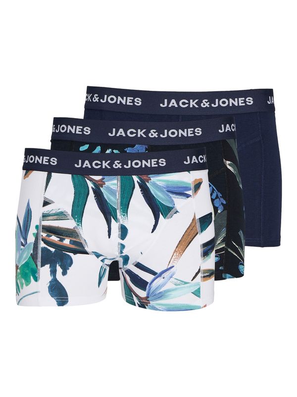 JACK & JONES JACK & JONES Боксерки 'Louis'  нейви синьо / зелено / черно / бяло