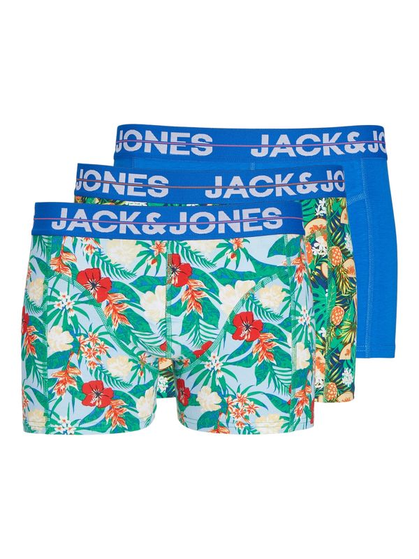 JACK & JONES JACK & JONES Боксерки 'Pineapple'  синьо / светлосиньо / сиво / зелено / светлочервено / бяло