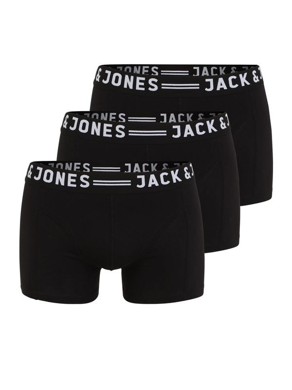 JACK & JONES JACK & JONES Боксерки 'Sense'  черно / бяло