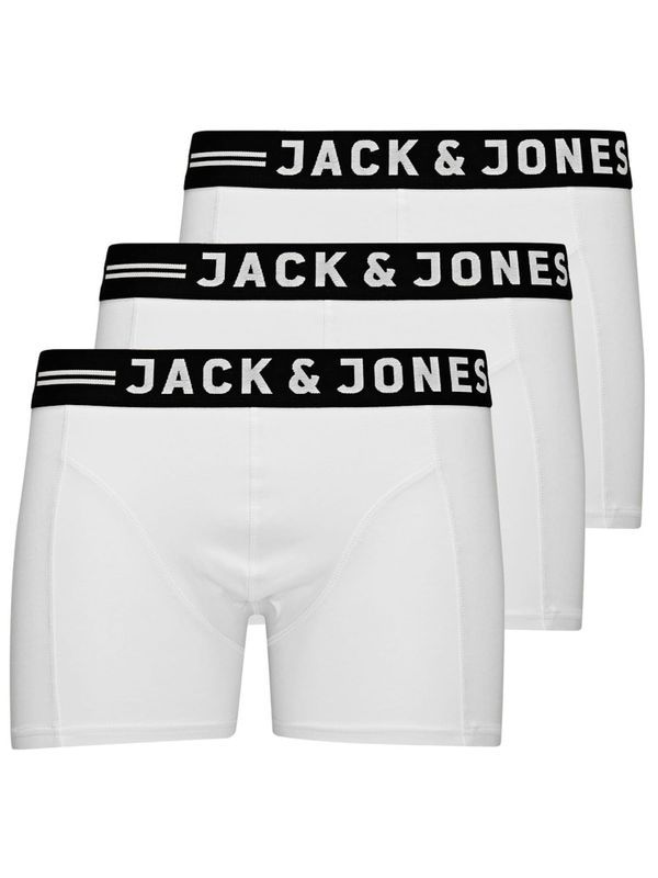JACK & JONES JACK & JONES Боксерки 'Sense'  черно / бяло