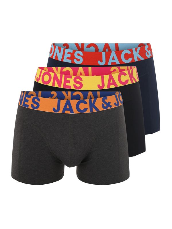 JACK & JONES JACK & JONES Боксерки 'Sense'  тъмносиньо / антрацитно черно / оранжево / черно