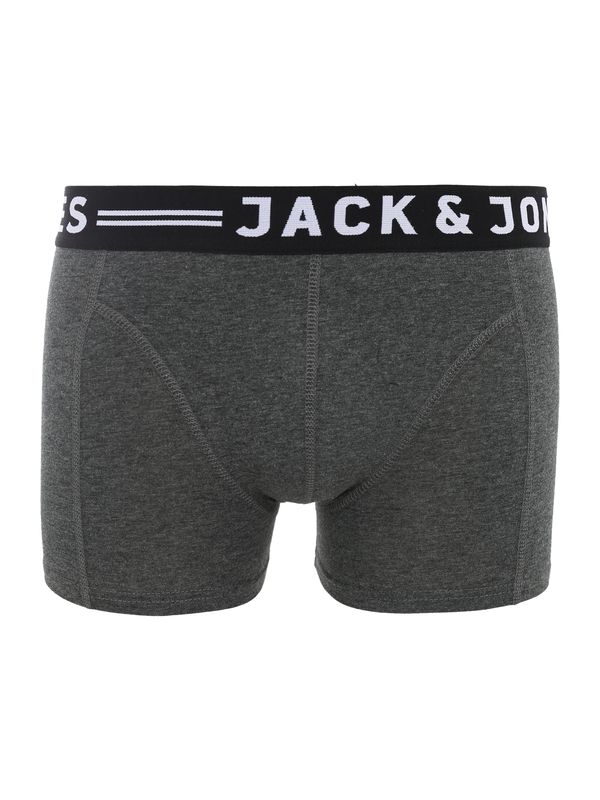 JACK & JONES JACK & JONES Боксерки 'Sense'  тъмносиво / черно / бяло