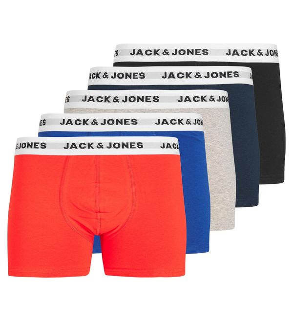 JACK & JONES JACK & JONES Боксерки  синьо / нейви синьо / сив меланж / светлочервено / черно