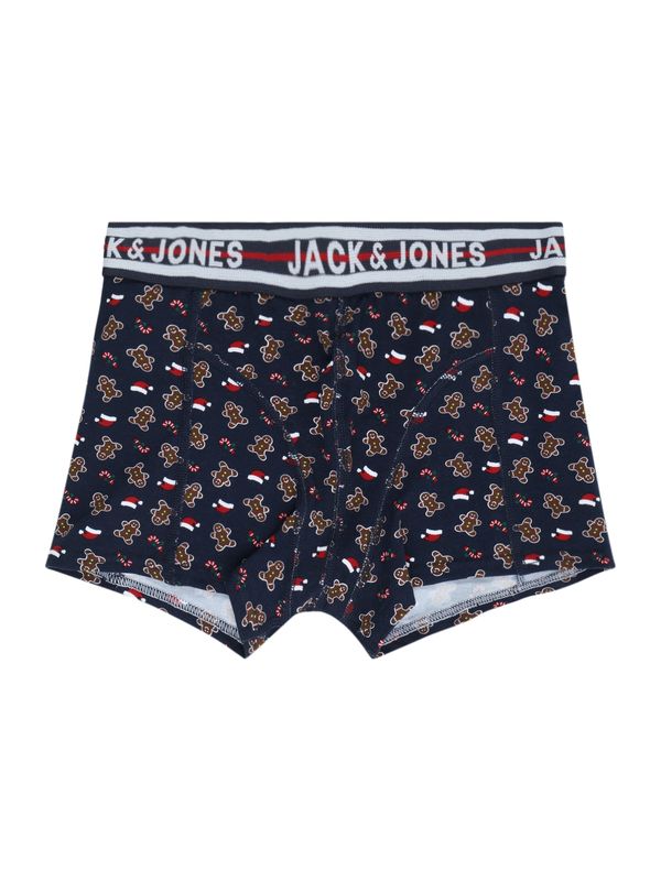 Jack & Jones Junior Jack & Jones Junior Долни гащи 'GINGERMAN'  нейви синьо / кафяво / червено / бяло