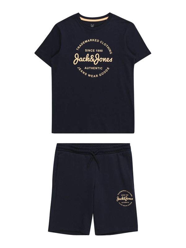 Jack & Jones Junior Jack & Jones Junior Облекло за бягане 'FOREST'  бежово / нейви синьо
