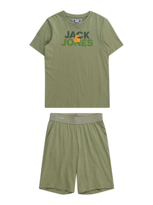 Jack & Jones Junior Jack & Jones Junior Облекло за бягане 'ULA'  каки / нефритено зелено / елхово зелено / оранжево