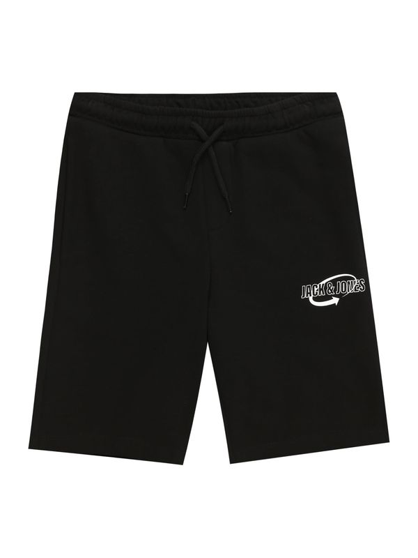 Jack & Jones Junior Jack & Jones Junior Панталон 'STARROW'  черно / бяло