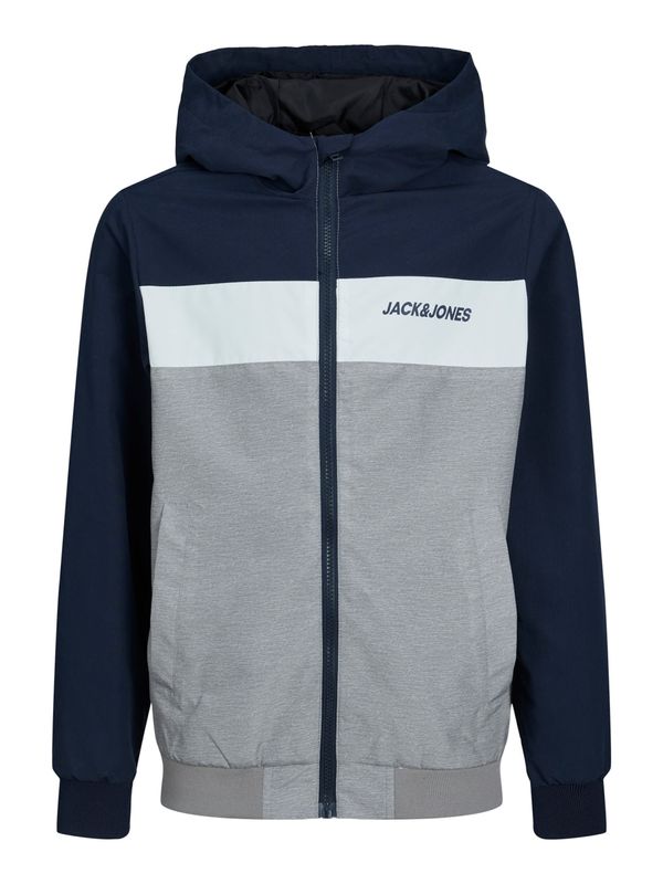 Jack & Jones Junior Jack & Jones Junior Преходно яке 'Rush'  нейви синьо / базалтово синьо / бяло