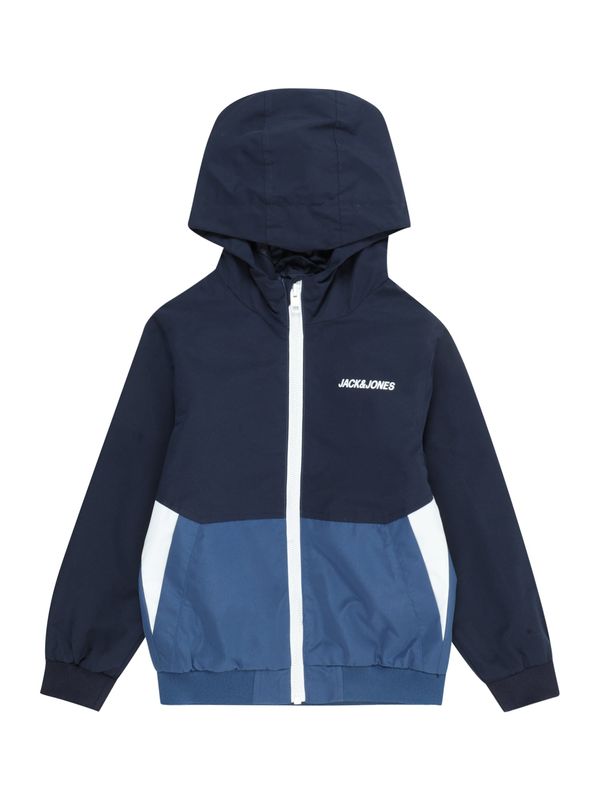 Jack & Jones Junior Jack & Jones Junior Преходно яке 'RUSH'  нейви синьо / опушено синьо / бяло