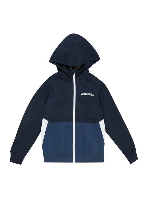 Jack & Jones Junior Jack & Jones Junior Преходно яке 'Rush'  нейви синьо / петрол / бяло