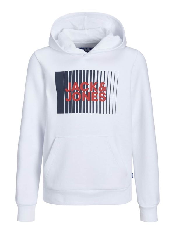 Jack & Jones Junior Jack & Jones Junior Пуловер  червено / черно / бяло