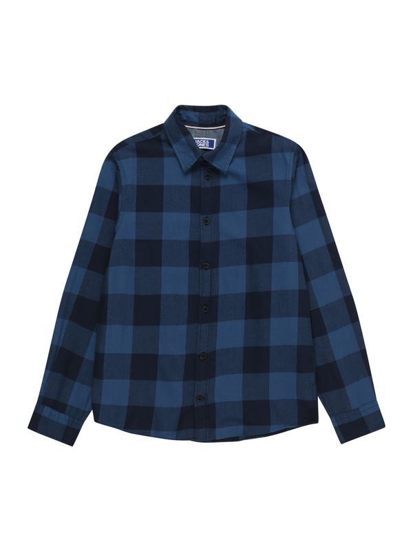 Jack & Jones Junior Jack & Jones Junior Риза 'GINGHAM'  синьо / тъмносиньо