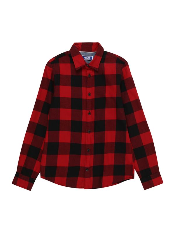 Jack & Jones Junior Jack & Jones Junior Риза 'GINGHAM'  тъмночервено / черно