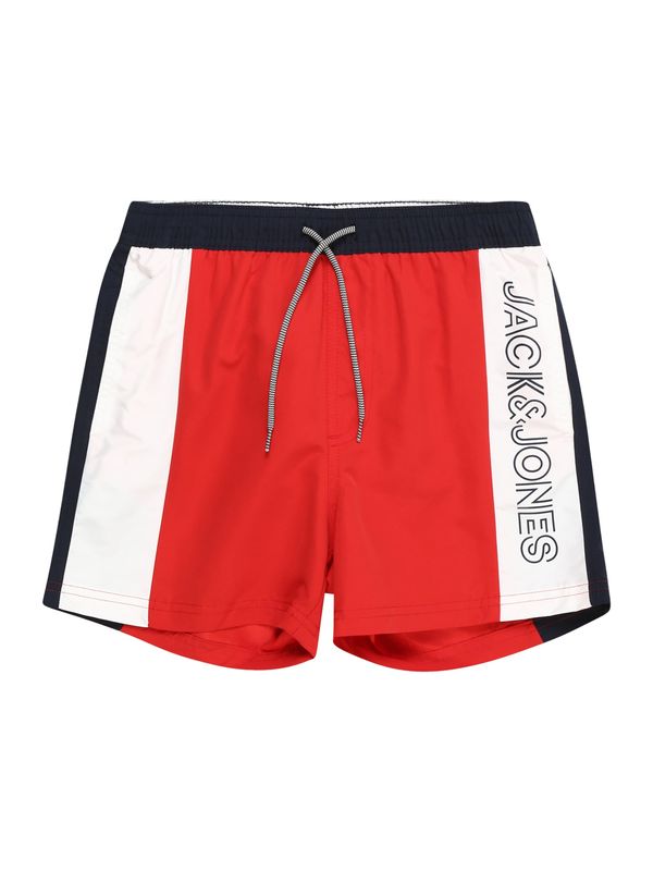 Jack & Jones Junior Jack & Jones Junior Шорти за плуване 'FIJI'  нейви синьо / червено / бяло