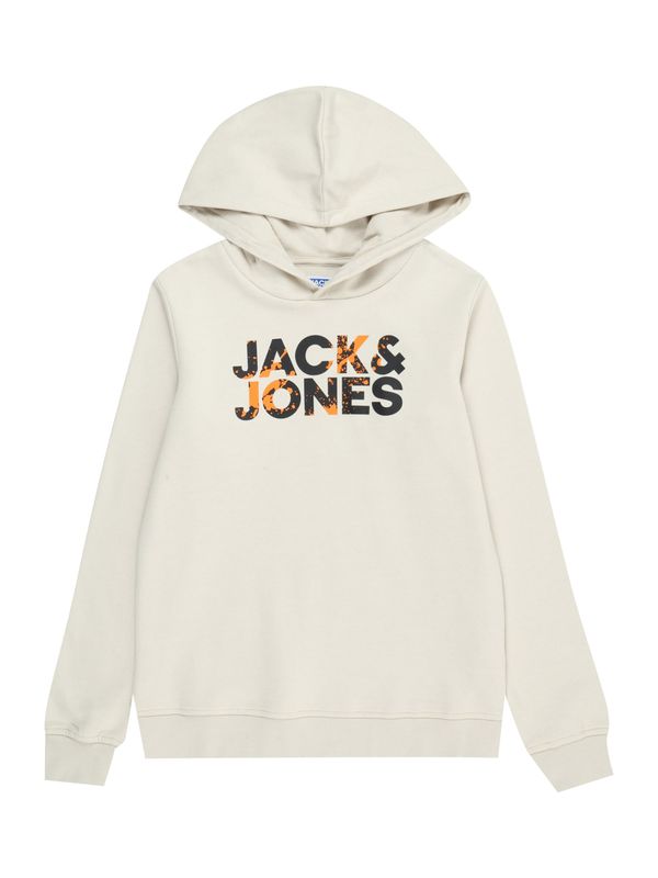 Jack & Jones Junior Jack & Jones Junior Суичър 'COMMERCIAL'  бежово / оранжево / черно