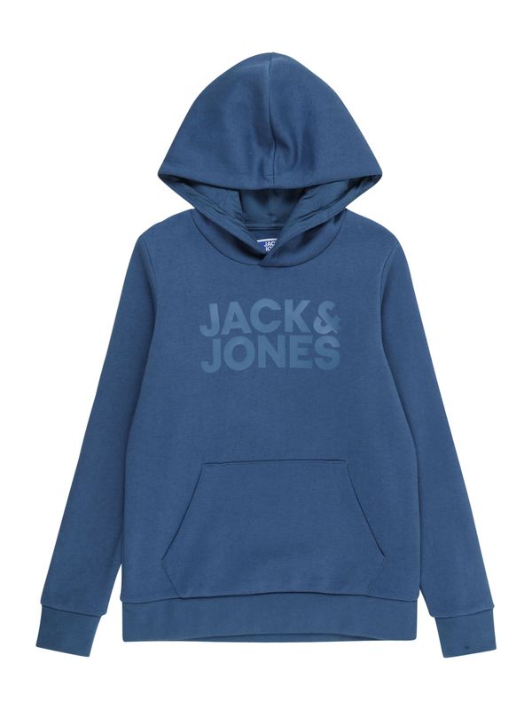 Jack & Jones Junior Jack & Jones Junior Суичър 'CORP'  светлосиньо / тъмносиньо