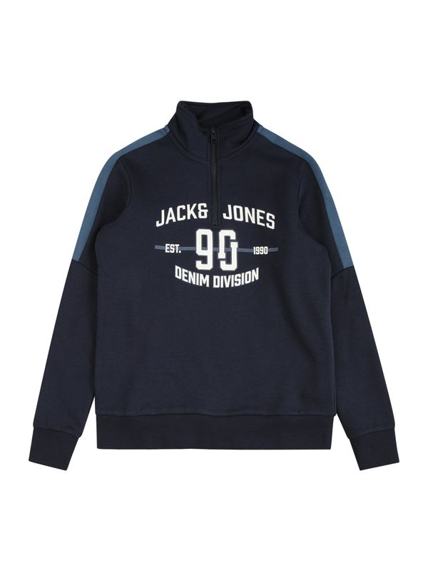 Jack & Jones Junior Jack & Jones Junior Суичър 'DIVISION'  синьо / нейви синьо / бяло