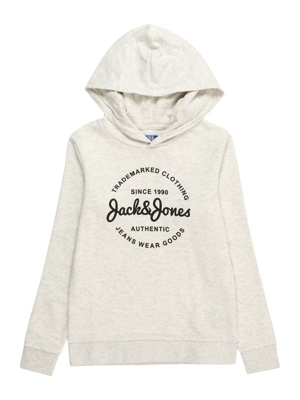 Jack & Jones Junior Jack & Jones Junior Суичър 'Forest'  черно / бял меланж
