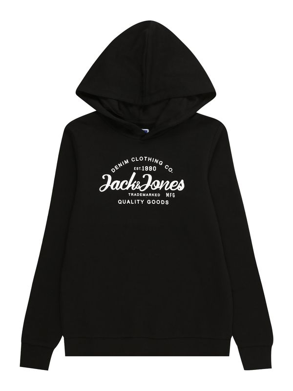 Jack & Jones Junior Jack & Jones Junior Суичър 'FOREST'  черно / бяло