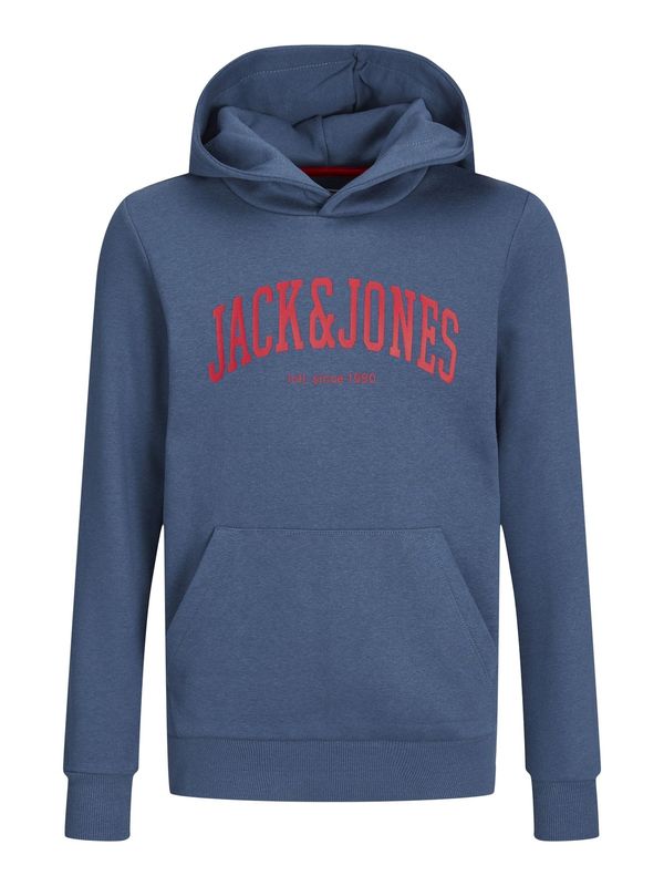 Jack & Jones Junior Jack & Jones Junior Суичър 'Josh'  синя тинтява / ярко червено