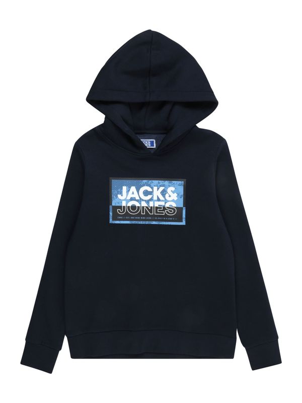 Jack & Jones Junior Jack & Jones Junior Суичър 'LOGAN'  нейви синьо / светлосиньо / мръсно бяло