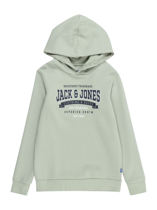 Jack & Jones Junior Jack & Jones Junior Суичър  нейви синьо / пастелно зелено / мръсно бяло
