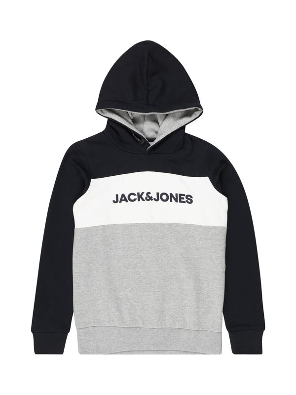 Jack & Jones Junior Jack & Jones Junior Суичър  нейви синьо / сив меланж / бяло