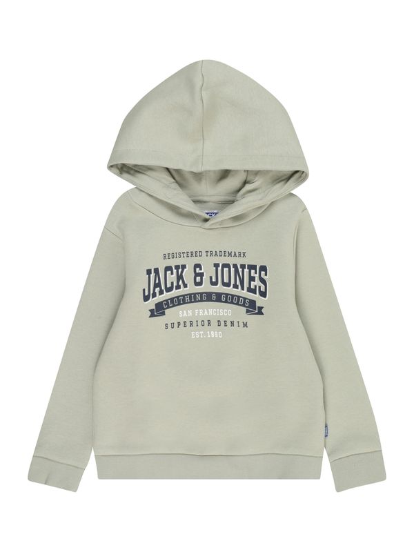 Jack & Jones Junior Jack & Jones Junior Суичър  нощно синьо / пастелно зелено / бяло