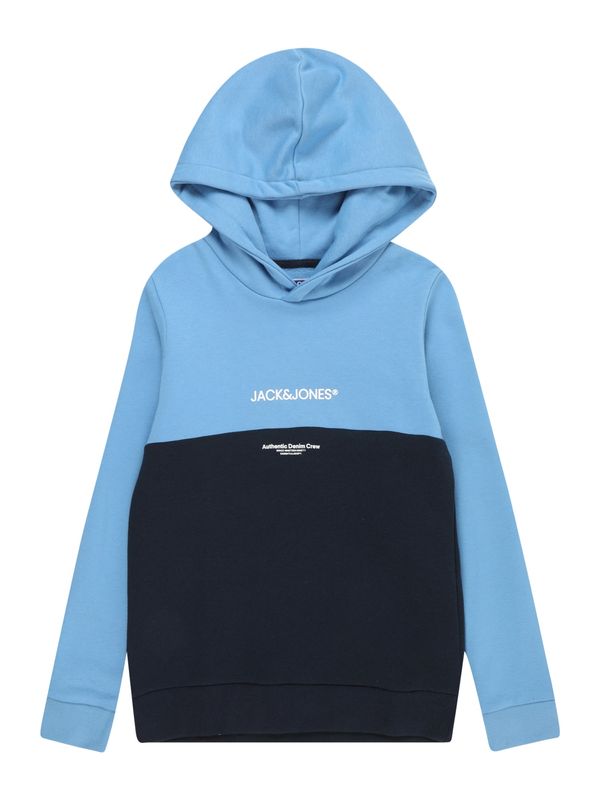 Jack & Jones Junior Jack & Jones Junior Суичър 'Ryder'  морскосиньо / небесносиньо / бяло