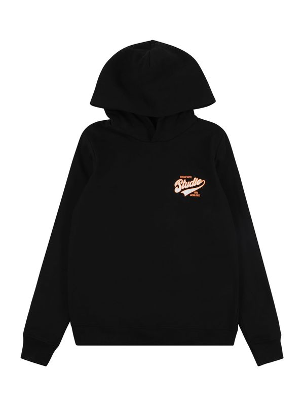 Jack & Jones Junior Jack & Jones Junior Суичър 'TREND'  оранжево / черно / бяло