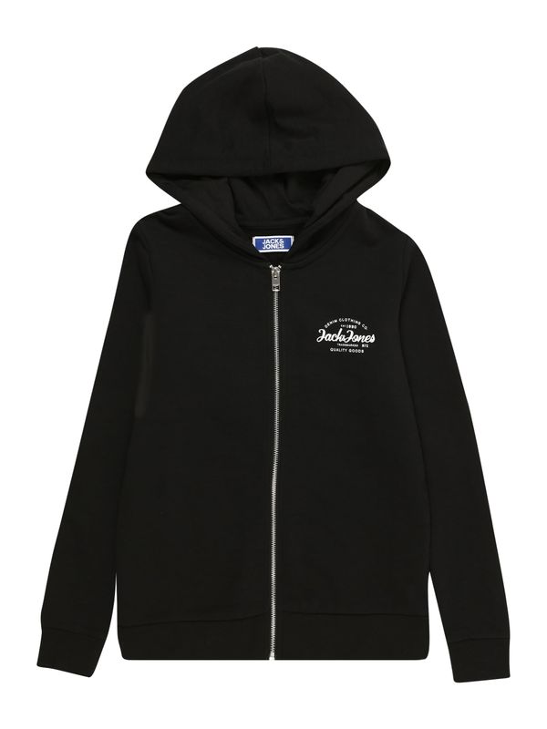 Jack & Jones Junior Jack & Jones Junior Суичъри с качулка 'FOREST'  черно / бяло