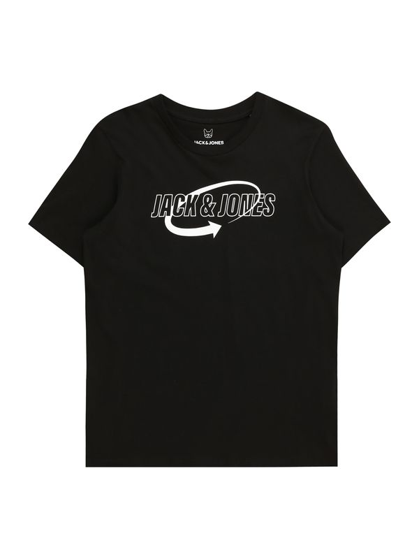 Jack & Jones Junior Jack & Jones Junior Тениска 'ARROW'  черно / мръсно бяло