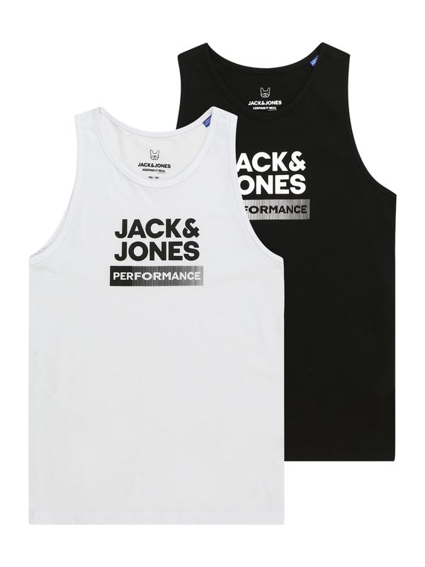 Jack & Jones Junior Jack & Jones Junior Тениска  черно / бяло