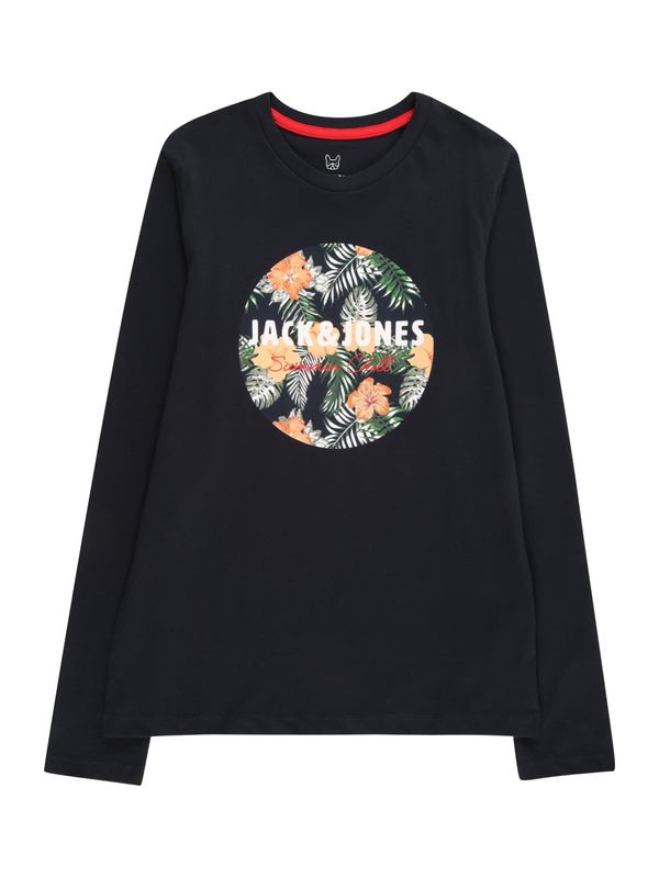 Jack & Jones Junior Jack & Jones Junior Тениска 'CHILL'  нейви синьо / зелено / праскова / бяло