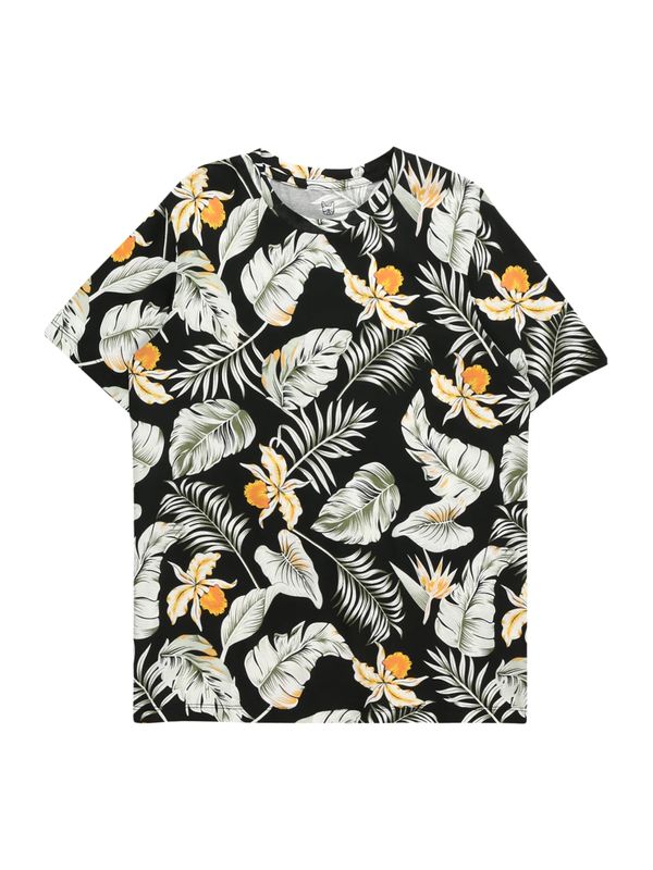 Jack & Jones Junior Jack & Jones Junior Тениска 'CHILL'  жълто / оранжево / черно / бяло