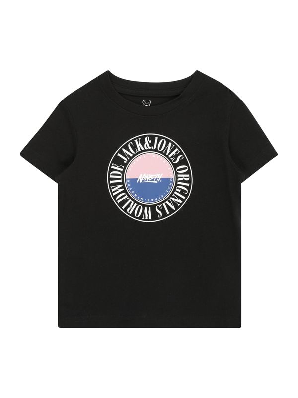 Jack & Jones Junior Jack & Jones Junior Тениска 'COBIN'  синьо / бледорозово / черно / бяло