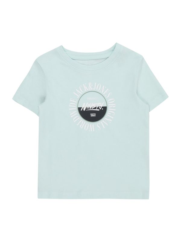 Jack & Jones Junior Jack & Jones Junior Тениска 'COBIN'  светлосиньо / черно / бяло